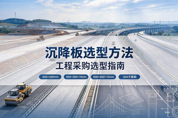 苏家屯沉降板选择方法